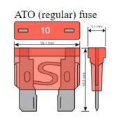 ACV 30.3920-30 késes ATC biztosíték 30A
