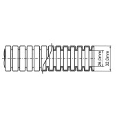 Rugalmas tömlő - gégecső 26/32 mm