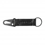 Carbon Collective Snap Hook Leather Key Chain - Black kulcstartó