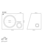 Bassreflex mélyláda Basser B1250 Black