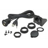 USB / JACK 4 pólusú aljzat kábellel