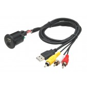 USB / JACK 4 pólusú hosszabbító kábel