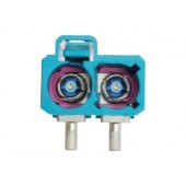 Antenna csatlakozó dupla FAKRA anya 90° 295641