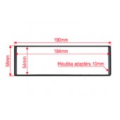 Távtartó 1DIN autórádióhoz