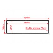 Távtartó 1DIN autórádióhoz