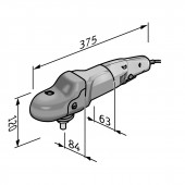 FLEX PE 14-3 125 P-Set szett ergonomikus polírozógép szabályozóval