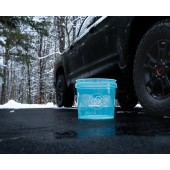 Carbon Collective 13L Detailing Wheel Bucket - Clear Teal vödör