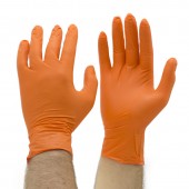 Black Mamba Orange Nitrile Glove - L vegyszerálló kesztyű
