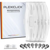 Plexiclick V1 Transparent (110 mm) átlátszó rendszámtáblatartó