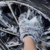 Purestar dupla csavarású keréktisztító kesztyű mikroszálas kerékmosó kesztyű