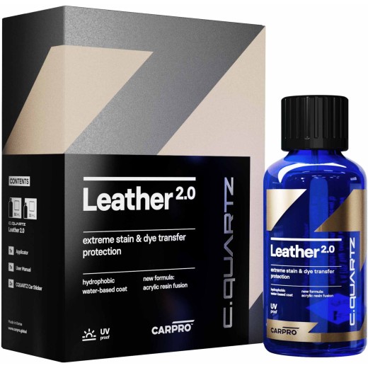 CarPro CQuartz Leather 2.0 kerámia bőr védelem (50 ml)