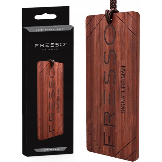 Fresso Signature Man Wooden Hanger fa lógó illatosító