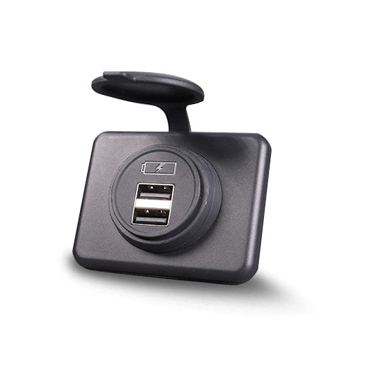 2x USB-A töltő, beépített, 5V, 4.2A MY1236