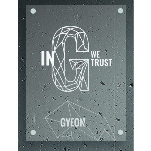 Átlátszó LED panel Gyeon LED Type 2 In G we trust 50x67 cm