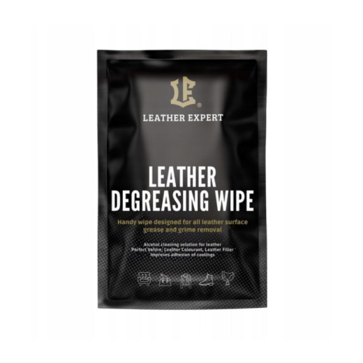 Leather Expert - Leather Degreasing Wipe zsírtalanító kendő sima bőrre