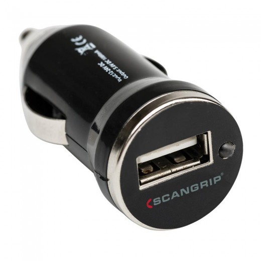 Scangrip töltő lámpákhoz autós adapter 5V