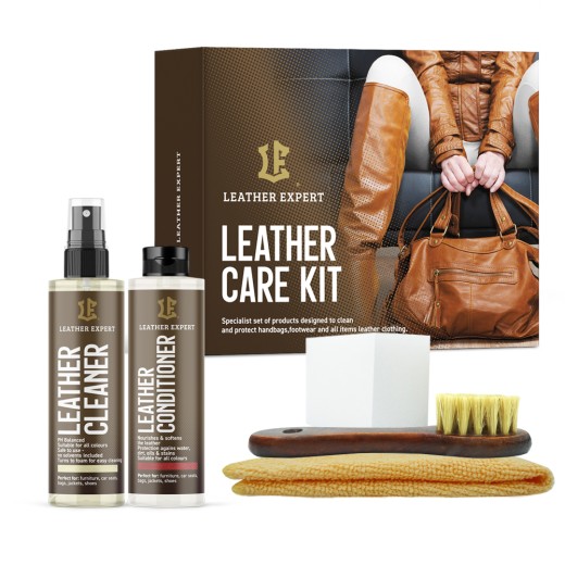 Leather Expert - Leather Handbag Care Kit kis autókozmetikai szett bőrre