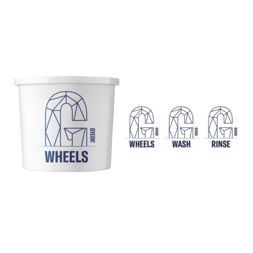 Gyeon Wash Bucket Stickers (3 pcs) matricakészlet a vödörhöz