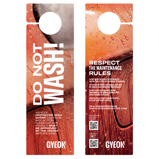 Gyeon Hanger Red lógó figyelmeztetés