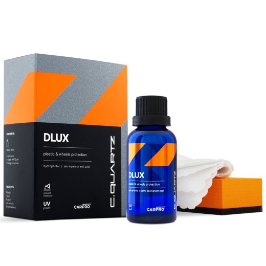 CarPro Cquartz Dlux kit kerámia védelem a kerekekre és műanyagokra (30 ml)