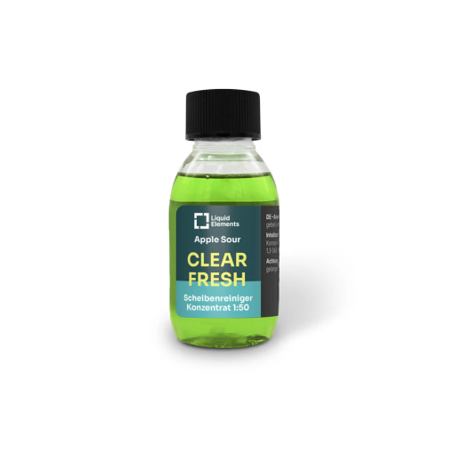Liquid Elements Washing water concentrate "SMELLOW BOMB / CLEAR FRESH" - Apple Sour (100 ml) Ablakmosófolyadék koncentrátum - Almás