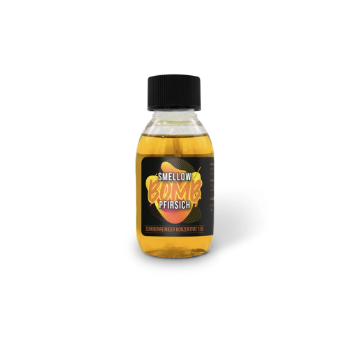 Liquid Elements Washing water concentrate "SMELLOW BOMB / CLEAR FRESH" - Peach (100 ml) Ablakmosófolyadék koncentrátum - Őszibarack