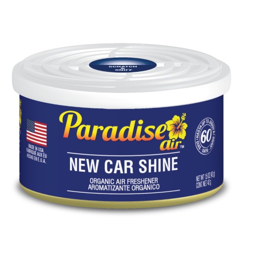 Paradise Air Organic Air Freshener New Car Shine - Új autó (42 g) illatosító