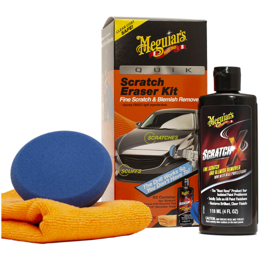 Meguiar's Quik Scratch Eraser Kit - szett a festék hibáinak eltávolítására