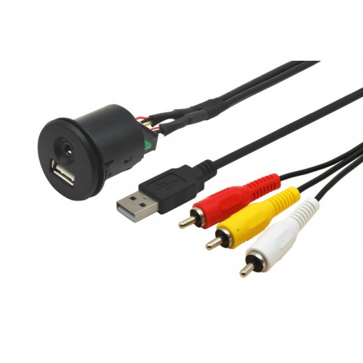 USB / JACK 4 pólusú hosszabbító kábel