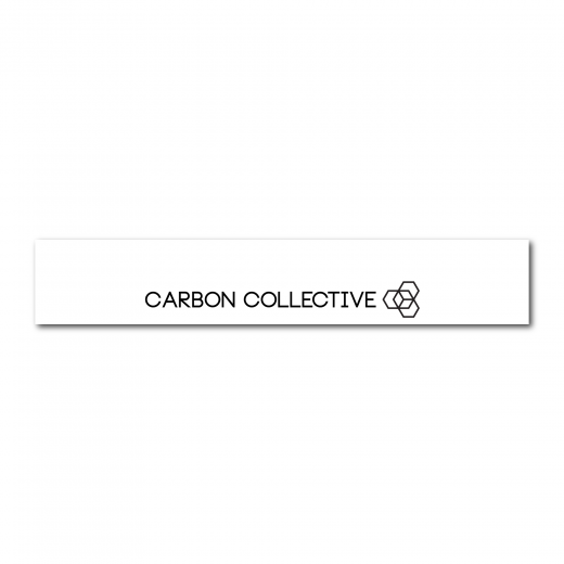 Matrica Carbon Collective Sunstrip – Cutout Logo Gloss White