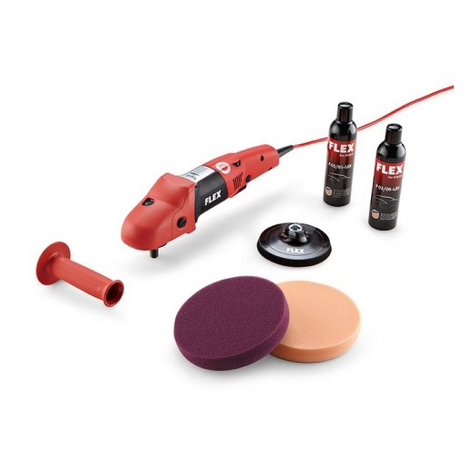 FLEX PE 14-3 125 P-Set szett ergonomikus polírozógép szabályozóval