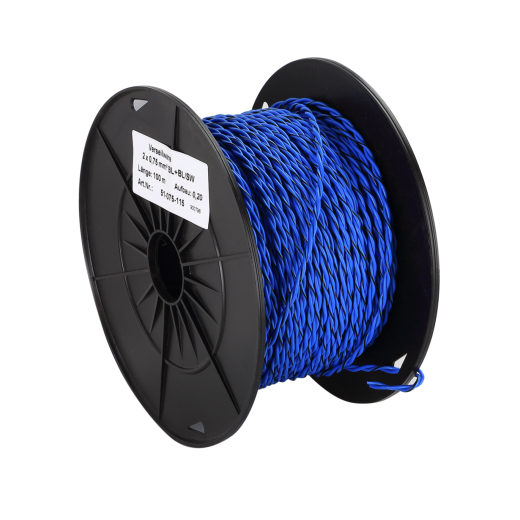 Hangszórókábel ACV FLRY Twisted kék/kék-fekete 075