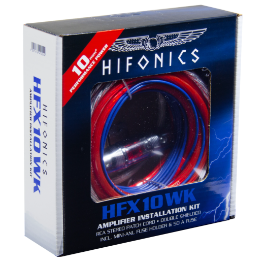 Hifonics HFX10WK Premium kábelkészlet