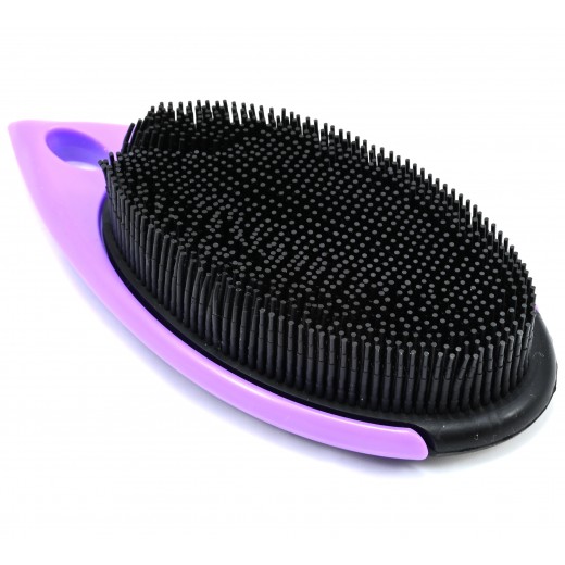 Poka Premium Shaggy Purple Rubber Brush haj és állatszőr kefe