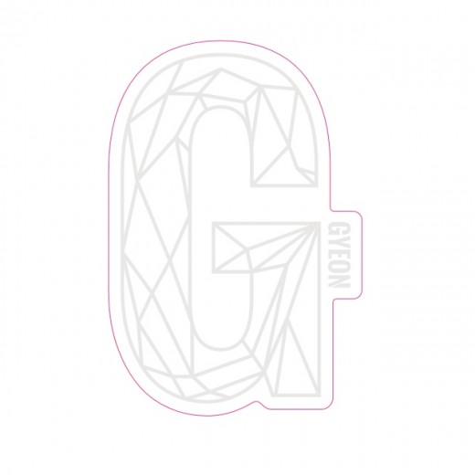 Gyeon G Sticker White (100 mm x 65,6 mm) matrica