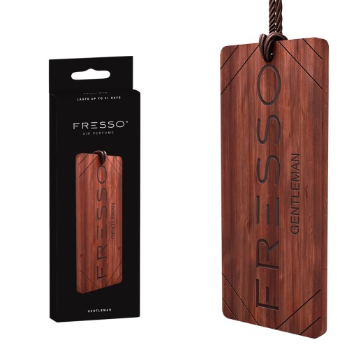 Fresso Gentleman Wooden Hanger lógó fa illatosító