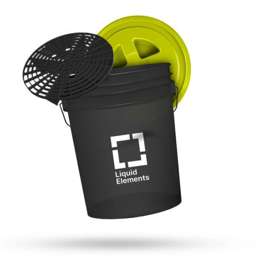 Liquid Elements Washing bucket - 20L including dirt sieve and lid vödör