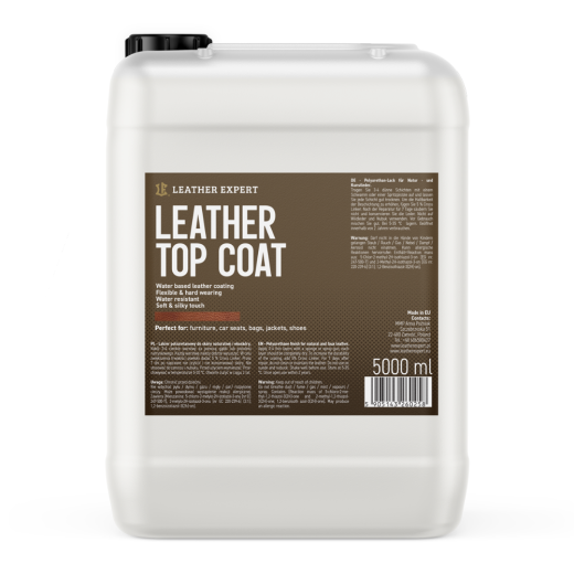 Leather Expert - Leather Top Coat poliuretán lakk bőrre (5 l) - szatén