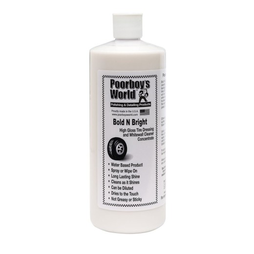 Poorboy's Bold and Bright Tire Dressing fény a gumiabroncsokra (946 ml)