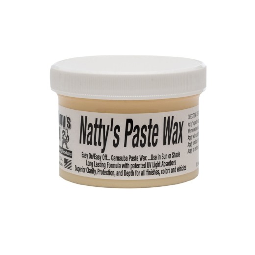 Poorboy's Natty's Paste Wax White karnaubaviasz világos színekhez (227 g)