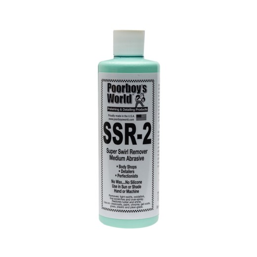 Poorboy's SSR 2 Medium Abrasive Swirl Remover közepesen erős polírozó paszta (473 ml)