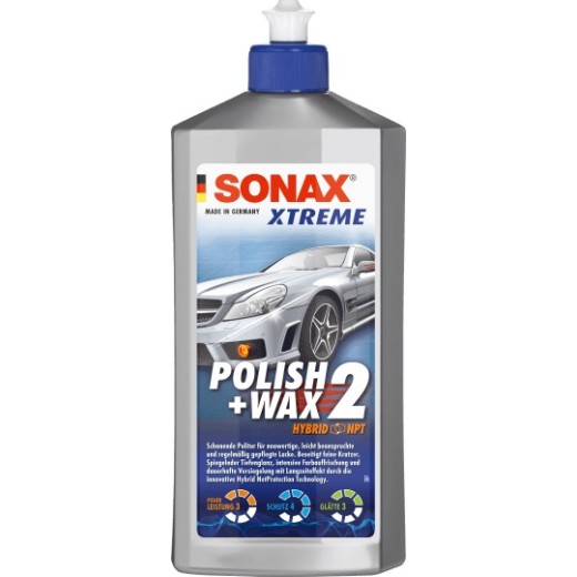 Sonax Xtreme Polish & Wax 2 Hybrid NPT polírozó szer viasszal  - 500 ml