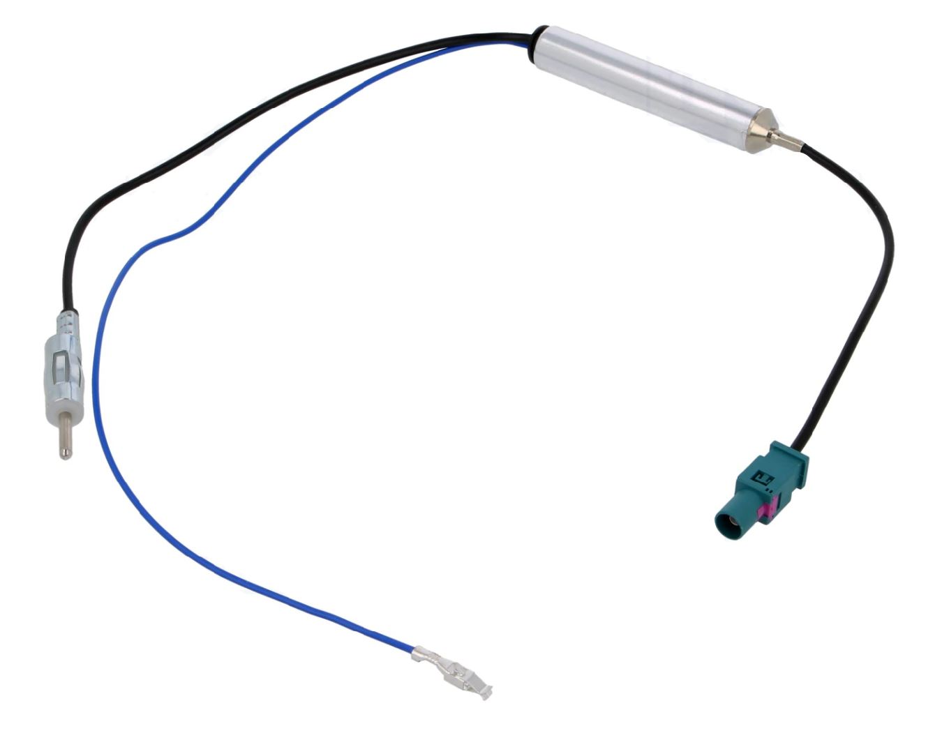 Antenna adapter phantom VW / Audi / Seat / Škoda / Peugeot / Fiat / Mercedes FAKRA -> DIN