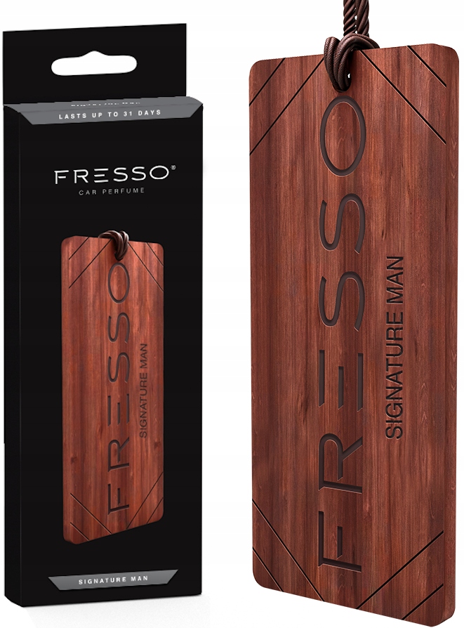 Fresso Signature Man Wooden Hanger fa lógó illatosító
