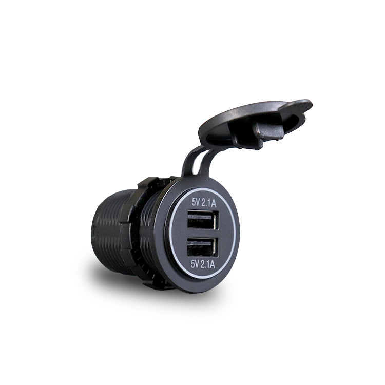 2x USB-A töltő, beépített, 5V, 4.2A MY1248