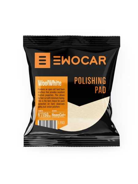 Ewocar WoolWhite Aggressive Wool Pad 140/125 mm polírozókorong