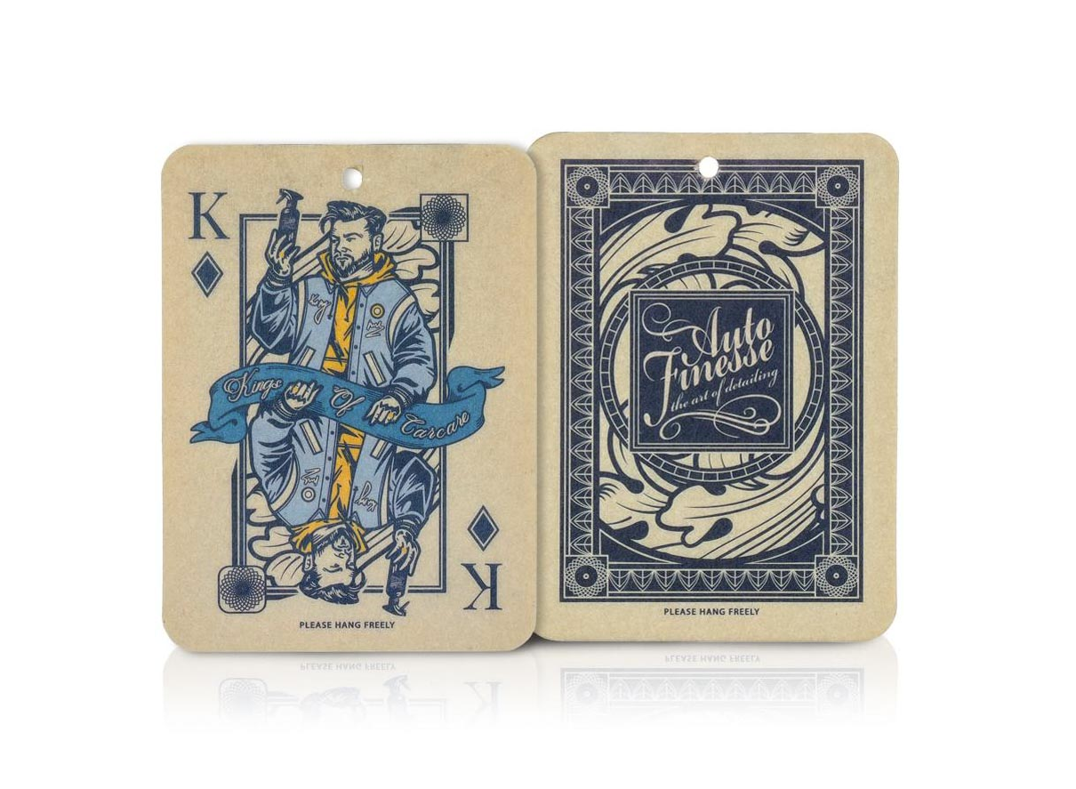 Auto Finesse Playing Card Air Freshener KING lógó autóillatosító