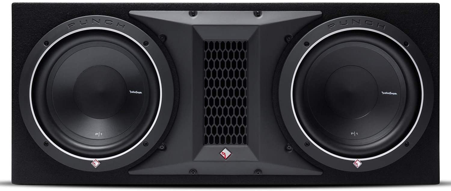 Rockford Fosgate PUNCH P1-2X10 mélynyomó boxban