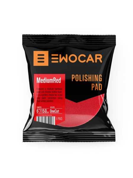 Ewocar MediumRed Medium Cut Polishing Pad 150/125 mm polírozókorong