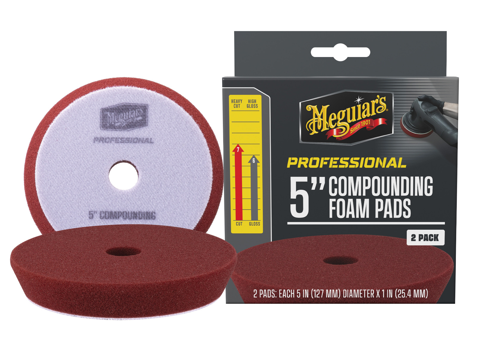 Meguiar's Professional Compound Foam Pad 5" (2 db-os csomag)